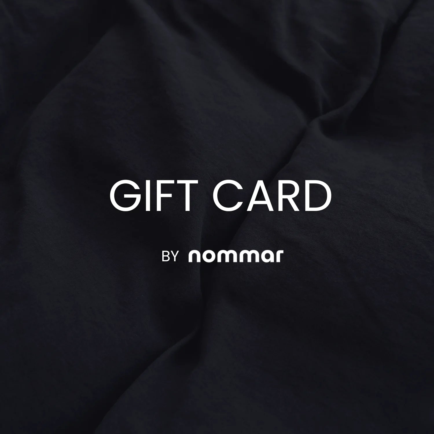 Nommar Gift Card for premium linen bedding and sleep-improving essentials.