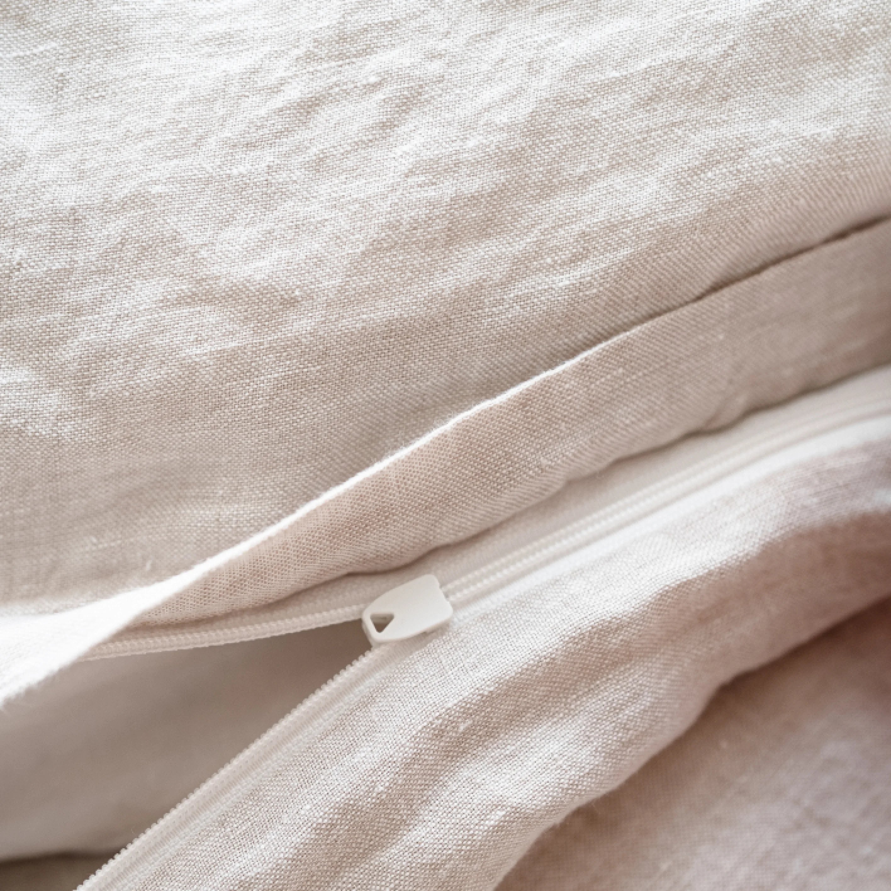 Stonewashed Linen Duvet Cover – Beige | 100% Natural